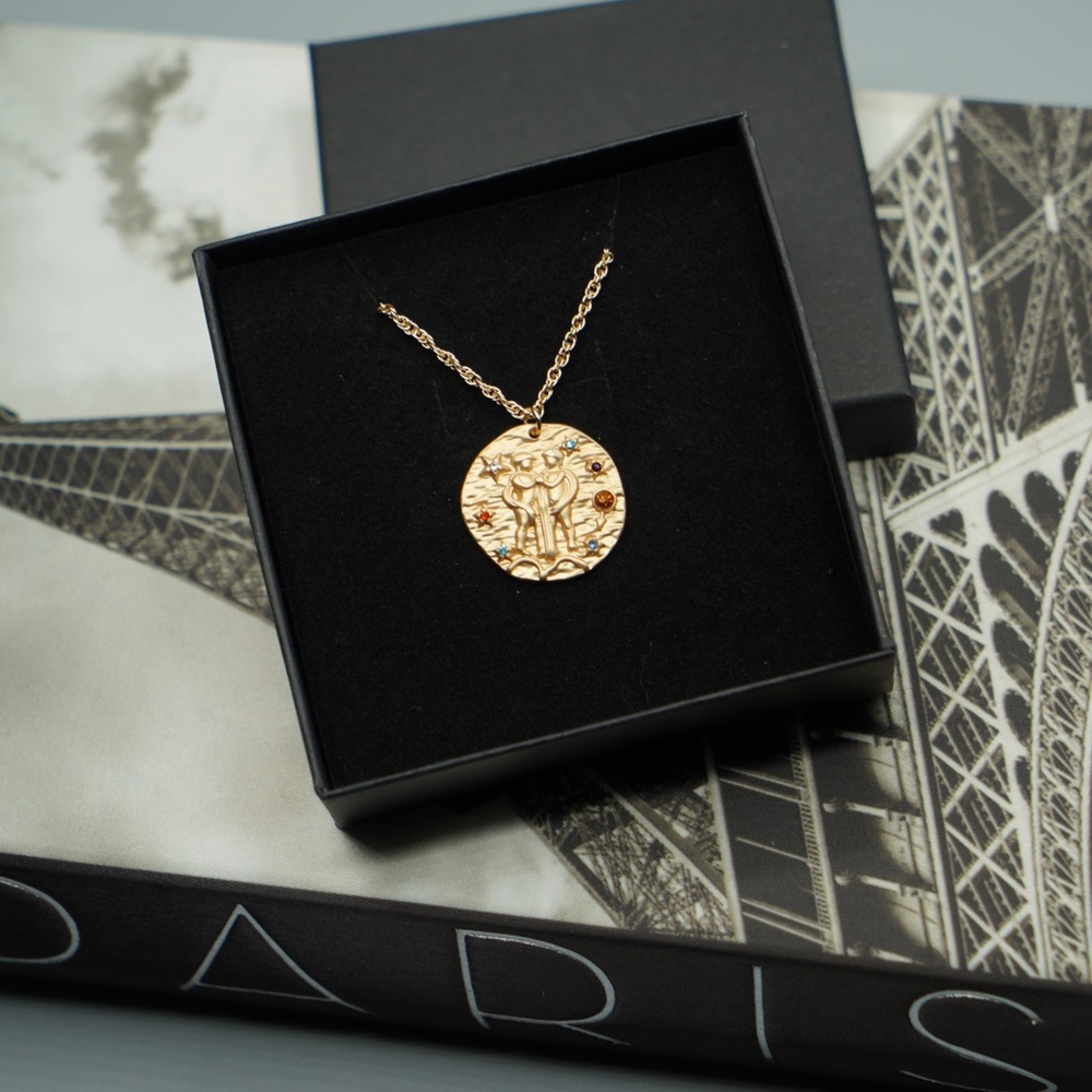 Zodiac GEMINI coin necklace horoscope astrology - Picture 3 of 7